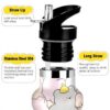Bouteille deau vélo WDdZzyy 591 ml acier inoxydable paille