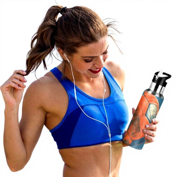 Bouteille deau réutilisable KLL double paroi paille 1000ml