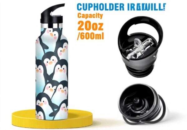 Bouteille isotherme WDdZzyy 591 ml pingouin sport voyage