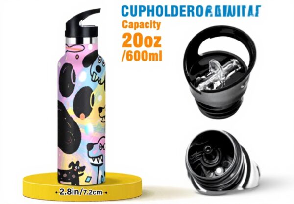 Bouteille isotherme sans BPA Voucong couvercle anti-fuite