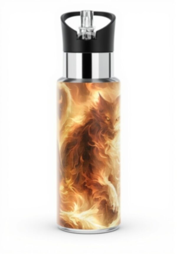 Bouteille isotherme KLL Chat Giclee 1000ml isolation sous