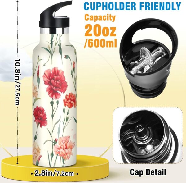 Bouteille isotherme enfants WDdZzyy 591ml sans BPA paille-1