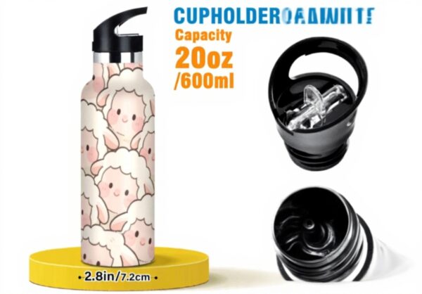 Bouteille isotherme WDdZzyy mouton blanc sans BPA sport