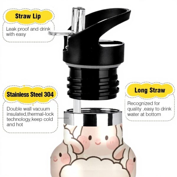 Bouteille isotherme WDdZzyy mouton blanc sans BPA sport