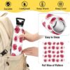 Bouteille isotherme Linqin Œillets Rouges anti-fuite double-3