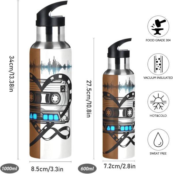 Bouteille isotherme Rhythm Tape Haert 591ml sport voyage-1