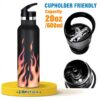 Bouteille isotherme siphylline étanche avec pailles sport