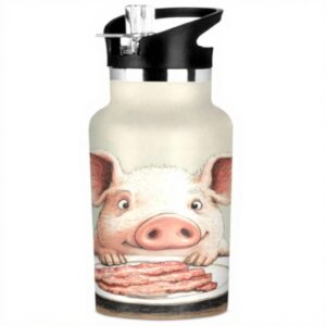 Siphylline bouteille isotherme cochon bacon paille étanche