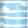 Bouteille isotherme siphylline rayures bleu blanc isolation-0