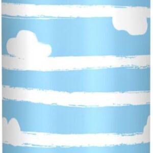 Bouteille isotherme siphylline rayures bleu blanc isolation-0