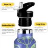 Bouteille isotherme enfant siphylline anti-fuite motifs