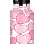 Bouteille deau siphylline enfants cœur rose isotherme sans