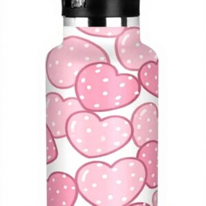 Bouteille deau siphylline enfants cœur rose isotherme sans