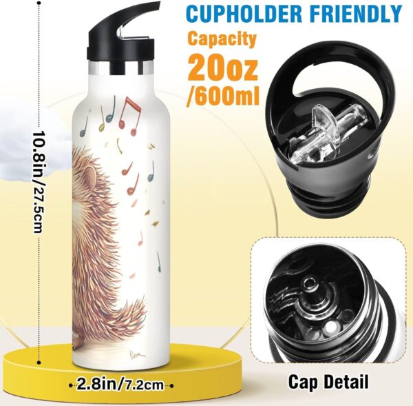 Bouteille d'eau hérisson siphylline isotherme anti-fuite-1