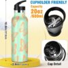 Bidons siphylline bouteille eau isotherme papillon vert-1