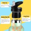 Bidons siphylline bouteille eau isotherme papillon vert-2
