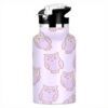 Bouteille isotherme Siphylline violet hibou paillettes 600ml