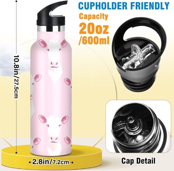 Bidon vélo siphylline vache isotherme double paroi sans BPA-1