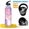 Bidons siphylline Bouteille eau isotherme papillons sport