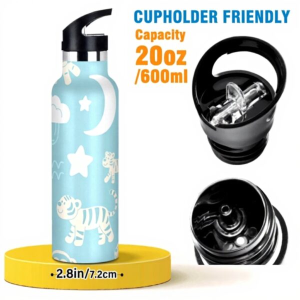 Siphylline Giraffe Monkey Water Bottle BPA Free Leakproof
