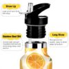 Bouteille isotherme siphylline Orange Citron 600ml acier