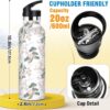 Bouteille isotherme siphylline Fleur Rose Montagne Blanche-1