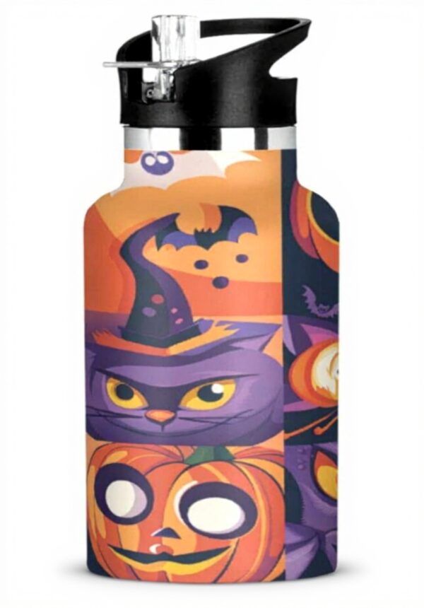 Gourde isotherme Amooorous Halloween anti-fuite 600ml acier