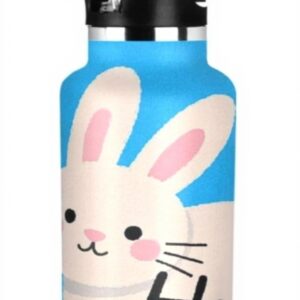 Bidon isotherme Amooorous lapin blanc étanche sport école