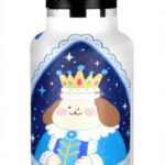 Bouteille isotherme 590 ml Voucong double paroi paille sport