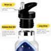 Bouteille isotherme 590 ml Voucong double paroi paille sport