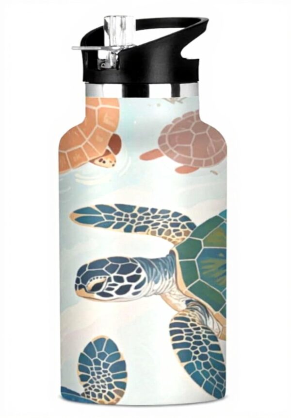 Gourde enfant Amooorous isotherme sans BPA paille école