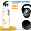 Bouteille isotherme Miaozhen motif renard écureuil sans BPA
