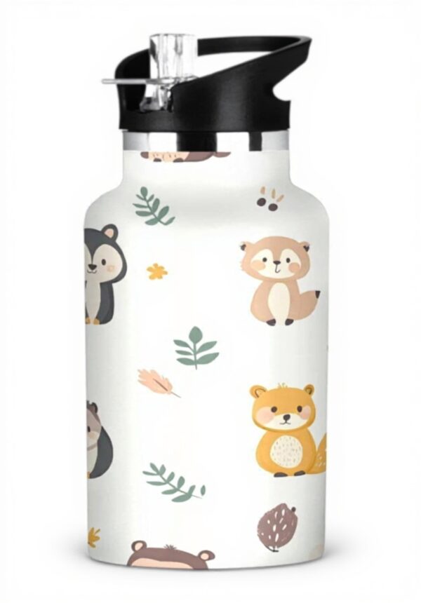 Bouteille isotherme Miaozhen motif renard écureuil sans BPA