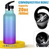Bouteille isotherme 591 ml Voucong couvercle anti-fuite