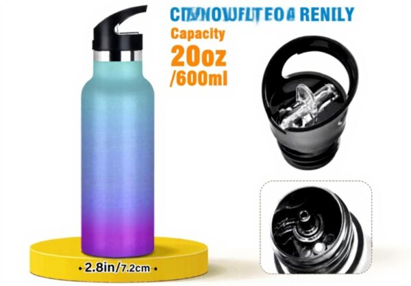 Bouteille isotherme 591 ml Voucong couvercle anti-fuite