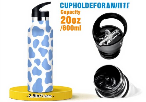 Bouteille isotherme 591 ml Voucong paille couvercle enfants