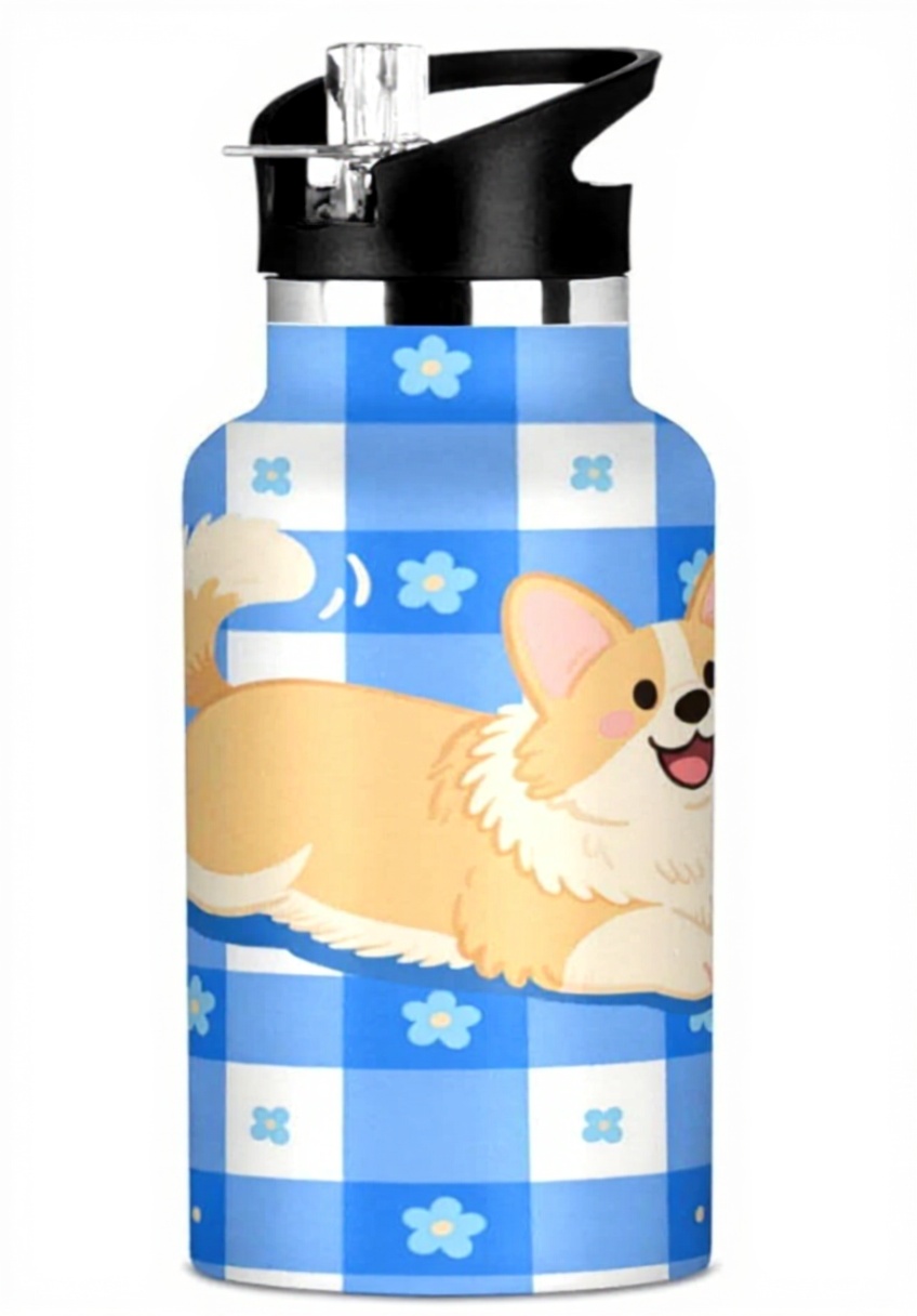 Bouteille isotherme enfant WDdZzyy 591 ml chien bleu blanc