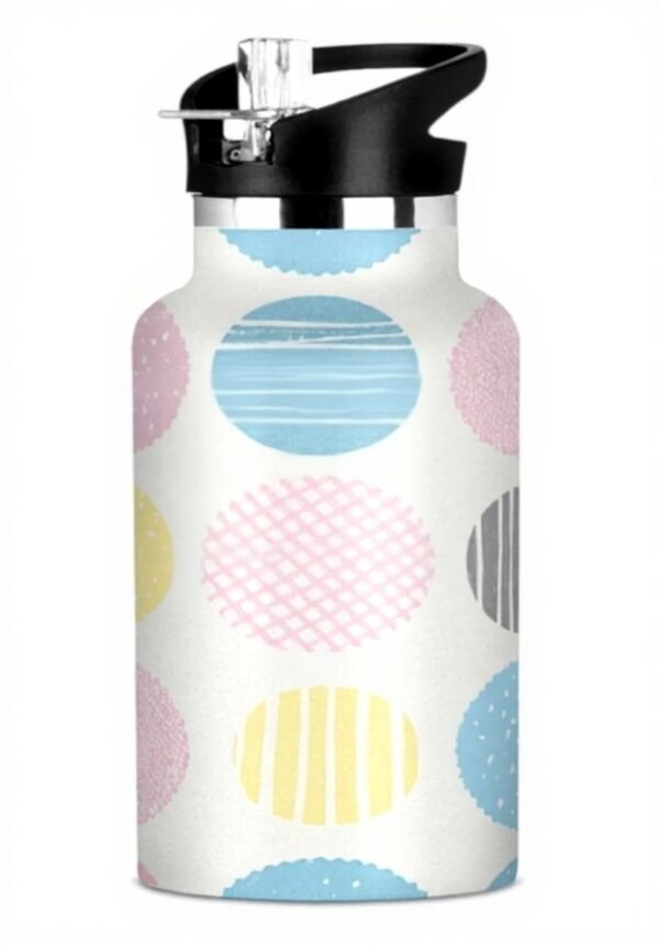 Bouteille isotherme Voucong Pois Gris Sans BPA Voyage Sport