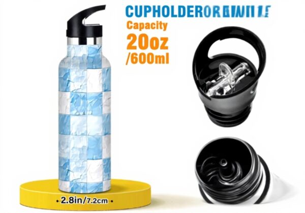 Bouteille isotherme 591 ml Voucong anti-fuite sans BPA sport