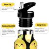 Bouteille isotherme Voucong isolation sous vide paille sport