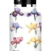 Bouteille isotherme Linqin anti-fuite double paroi fleur