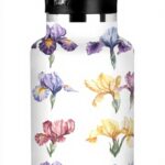 Bouteille isotherme Linqin anti-fuite double paroi fleur