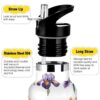 Bouteille isotherme Linqin anti-fuite double paroi fleur