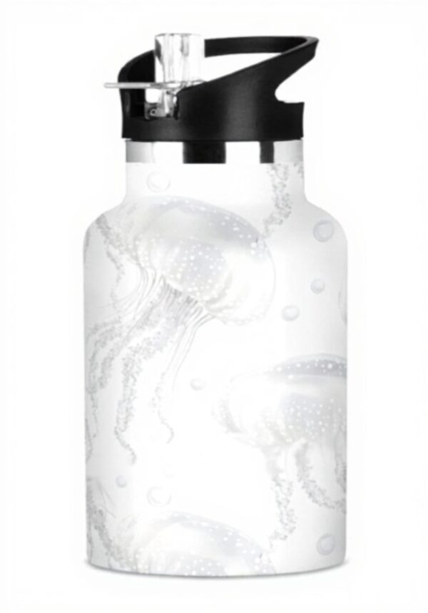 Bouteille isotherme Méduse blanche anti-fuite sans BPA sport