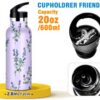 Bouteille isotherme Linqin 600ml violette sport voyage école