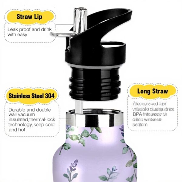 Bouteille isotherme Linqin 600ml violette sport voyage école