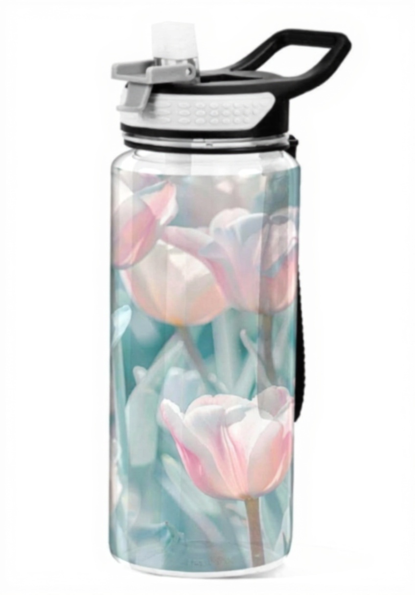 Bidon Miaozhen Flower Dreams avec paille et poignée ergonomique