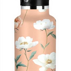 Bouteille isotherme Nature Pivoines Pêche 600ml double paroi