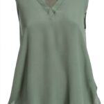 Bluse Emme Marella vert acétate pour femme élégante-0