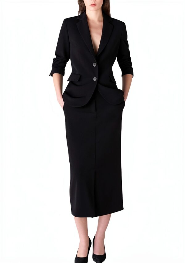 Jupe Emme Marella Polyester Noir Femme Modèle 2425106021200-1